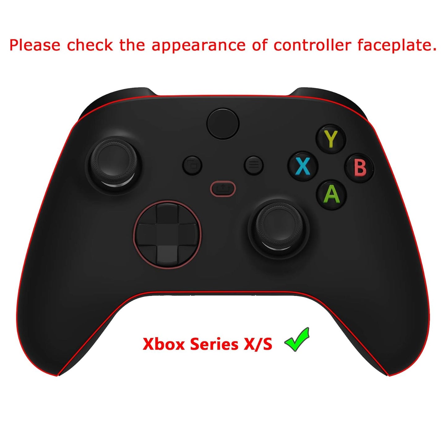 Playvital Samurai Edition Anti-Slip Controller Grip Silicone Skin for Xbox Core Controller, Ergonomic Protective Case Cover for Xbox Series S/X W/Thumb Grips - Midnight Blue