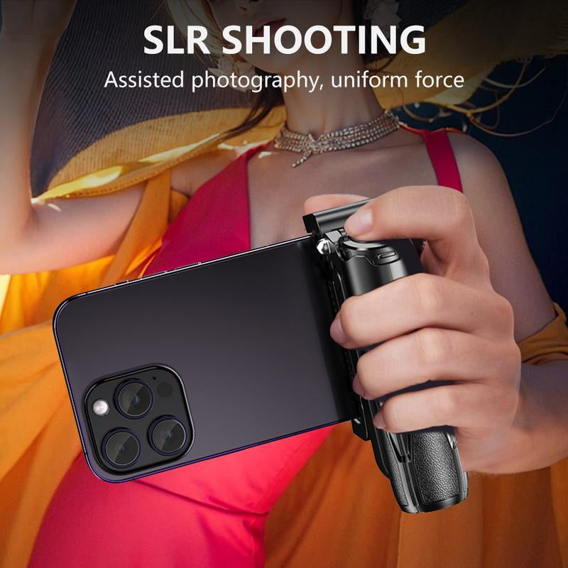 Mini Mobile Tripod Upgrade, Removable with Bluetooth Remote Control, Pocket-Sized Retractable Portable Pole Tripod, Suitable for Shooting Vlog, Selfie, Live Broadcast, Compatible with Smartphones and Cameras
