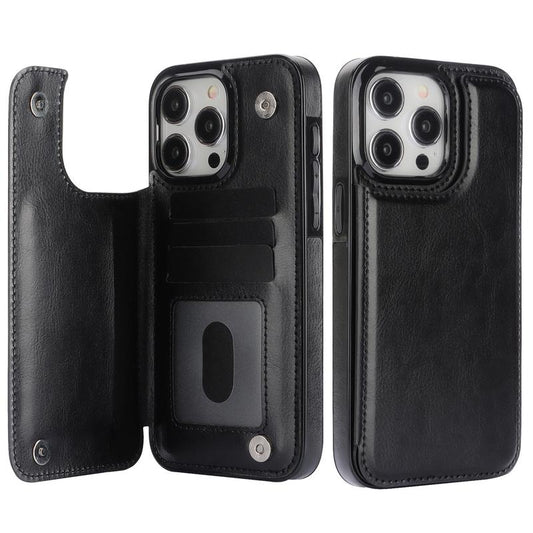 For Iphone 16 15 14 13 12 Pro Max Wallet Case with Card Holder ,PU Leather Kickstand Card Slots Case Double Magnetic Clasp and Durable Shockproof Phone Cover Back Card Wallet,7Colors