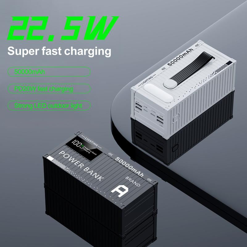 Portable Power Bank, Fast Charging 22.5W, Pd20W, USB Mobile Phone Charger, LED Display/Flash, Outdoor Emergency Power Reserve Battery Pack, Suitable for Iphone/Android Mobile Phones, Digital Electronic Devices, Holiday Gifts Smartphone Chargeable