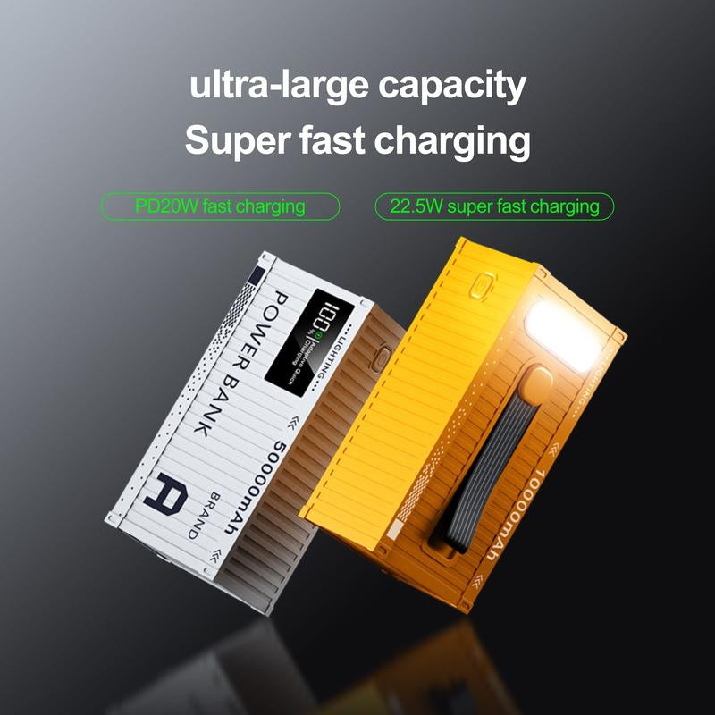 Portable Power Bank, Fast Charging 22.5W, Pd20W, USB Mobile Phone Charger, LED Display/Flash, Outdoor Emergency Power Reserve Battery Pack, Suitable for Iphone/Android Mobile Phones, Digital Electronic Devices, Holiday Gifts Smartphone Chargeable